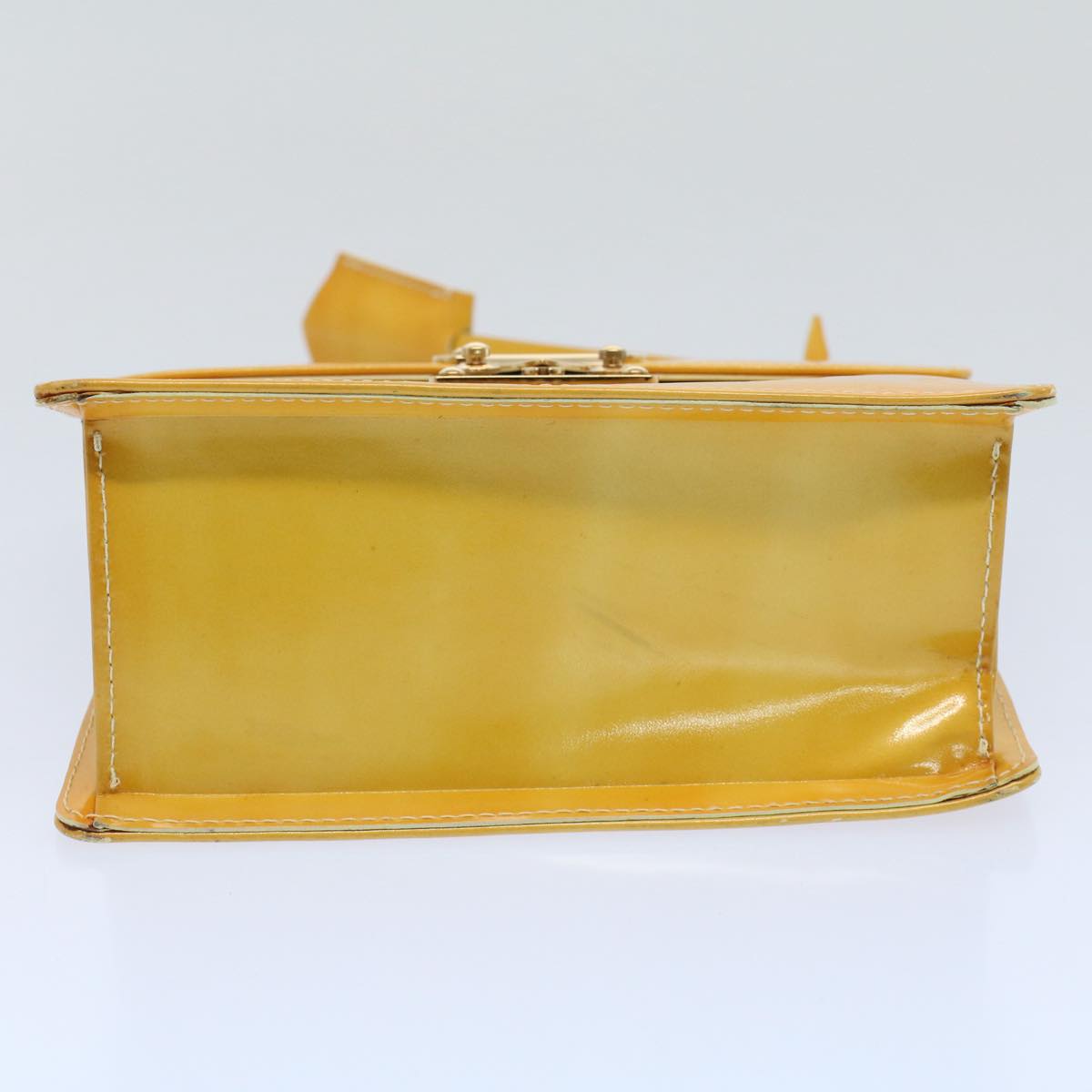 LOUIS VUITTON Monogram Vernis Spring Street Hand Bag Yellow M91068 LV tb889