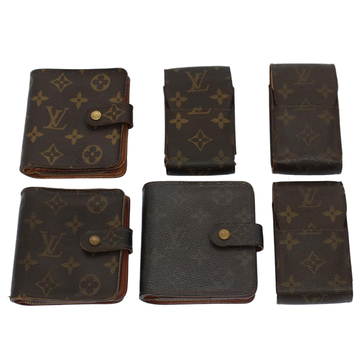 LOUIS VUITTON Monogram Cigarette Case Wallet 6Set LV tb904