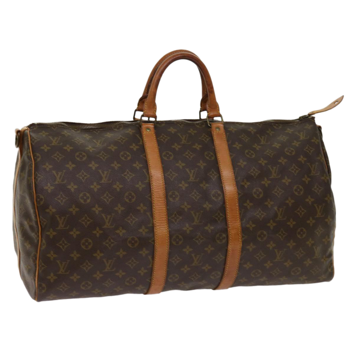 LOUIS VUITTON Monogram Keepall Bandouliere 55 Boston Bag M41414 LV tb970