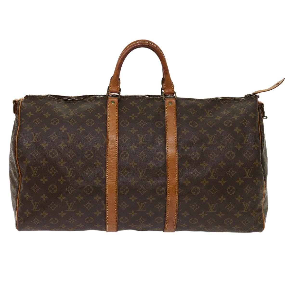 LOUIS VUITTON Monogram Keepall Bandouliere 55 Boston Bag M41414 LV tb970