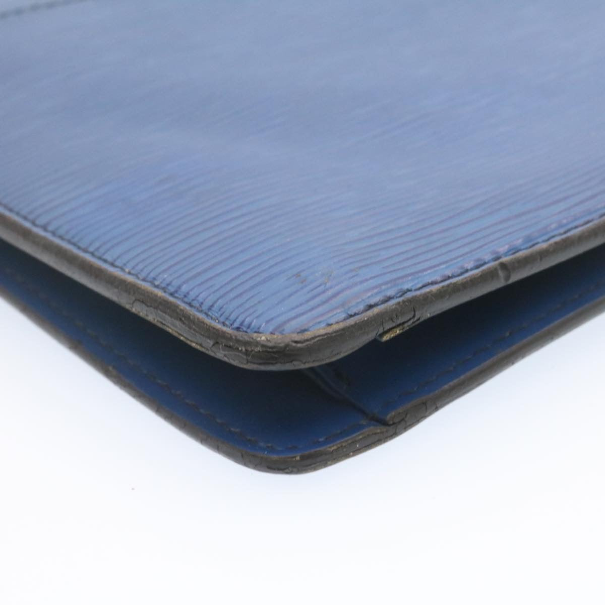 LOUIS VUITTON Epi Montaigne 27 Clutch Bag Blue M52655 LV th1620