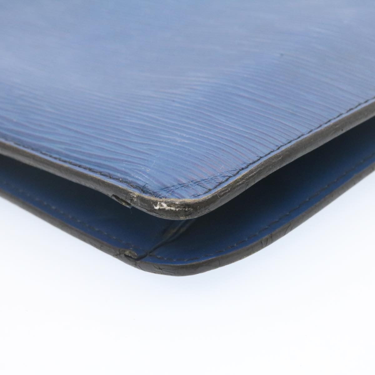 LOUIS VUITTON Epi Montaigne 27 Clutch Bag Blue M52655 LV th1620