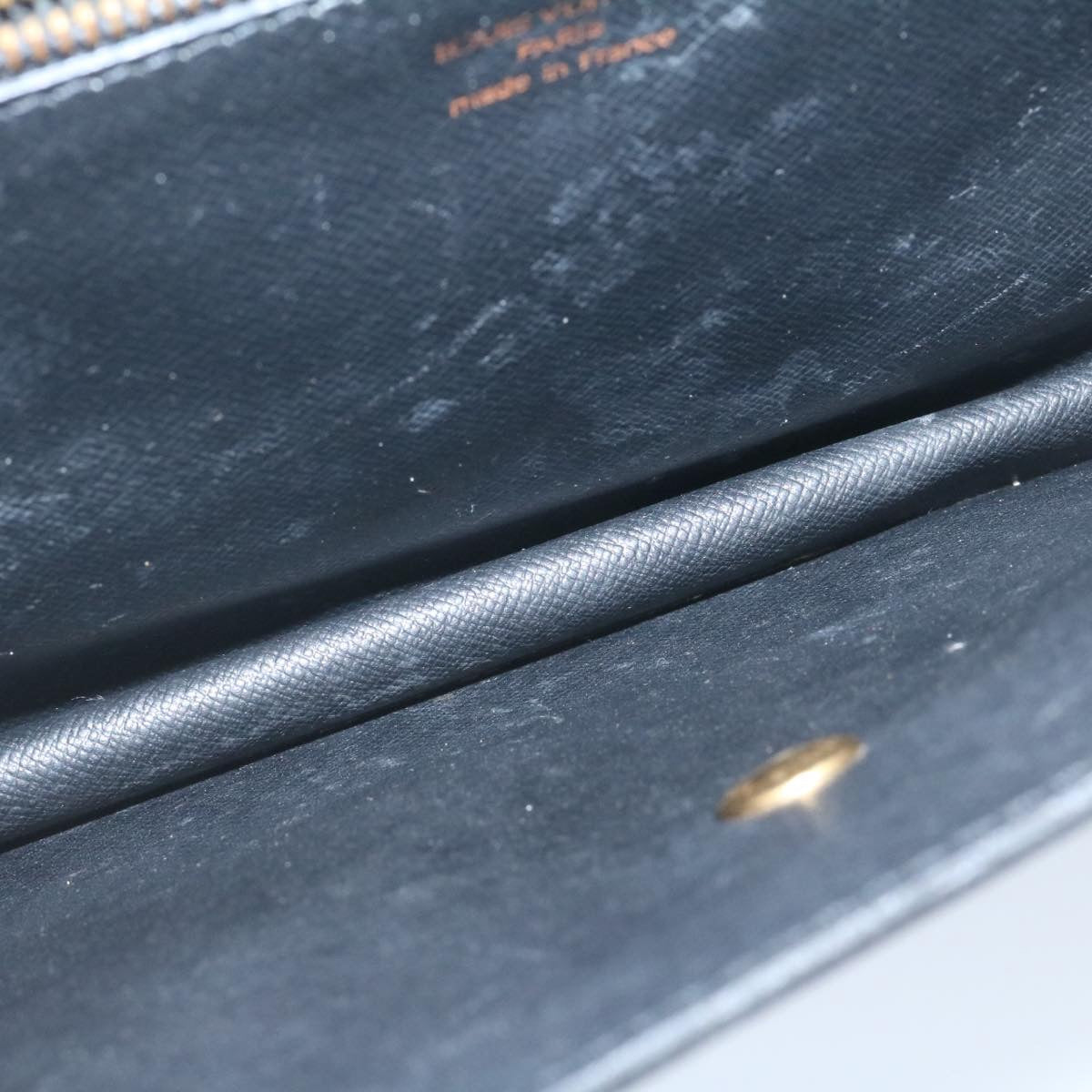 LOUIS VUITTON Epi Montaigne 27 Clutch Bag Blue M52655 LV th1620