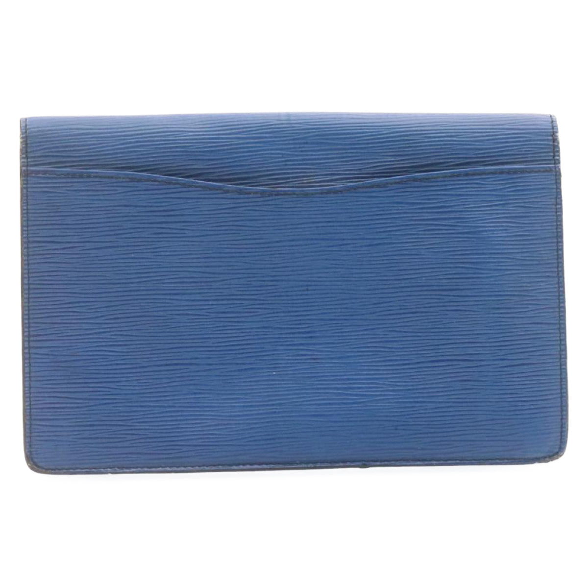 LOUIS VUITTON Epi Montaigne 27 Clutch Bag Blue M52655 LV th1620