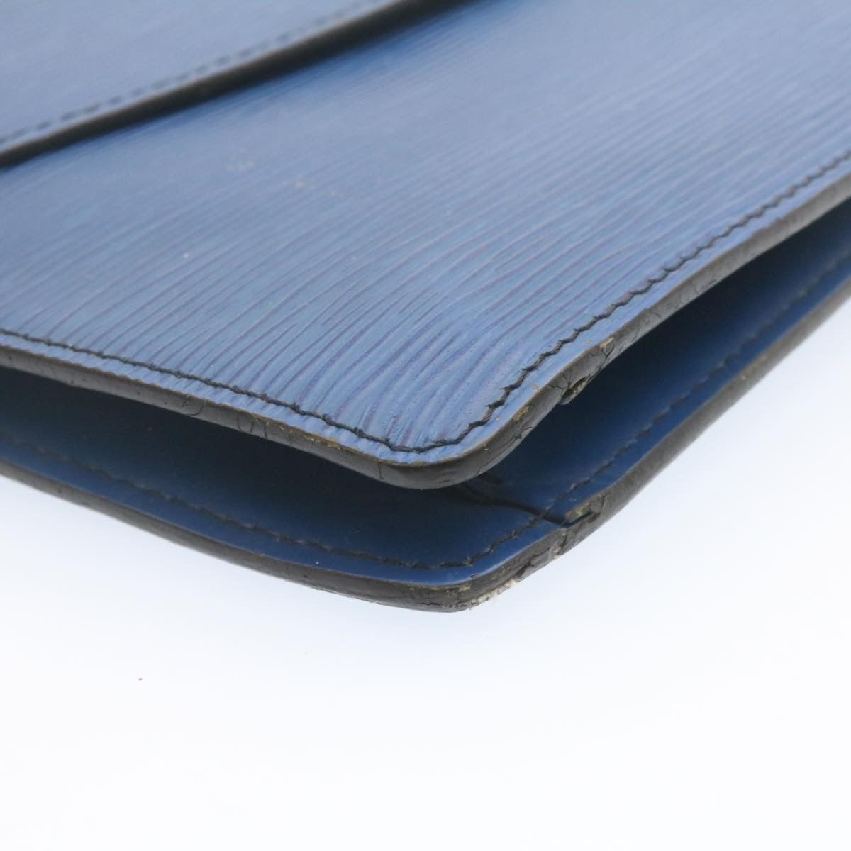 LOUIS VUITTON Epi Montaigne 27 Clutch Bag Blue M52655 LV th1620
