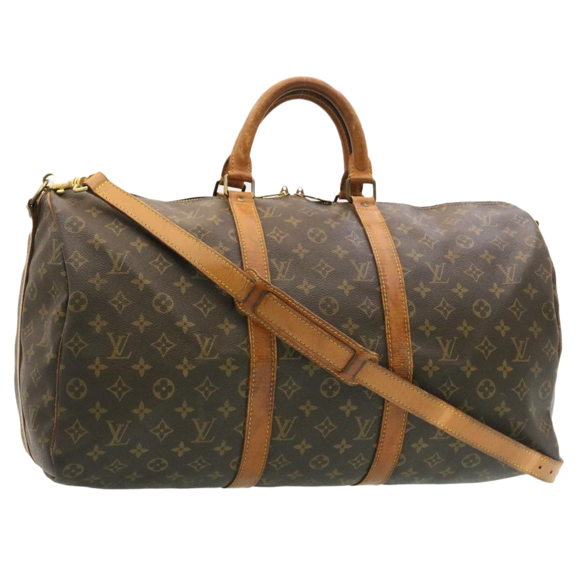LOUIS VUITTON Monogram Keepall Bandouliere 50 Boston Bag M41416 LV th2022