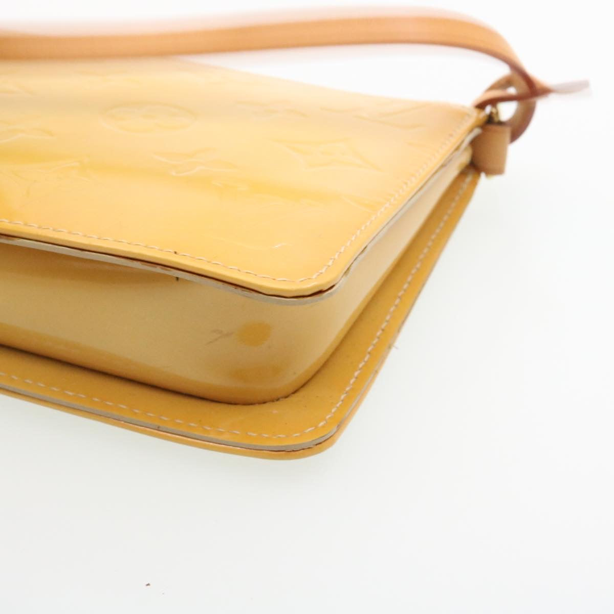 LOUIS VUITTON Monogram Vernis Lexington Pouch Beige Ｍ91010 LV th2401