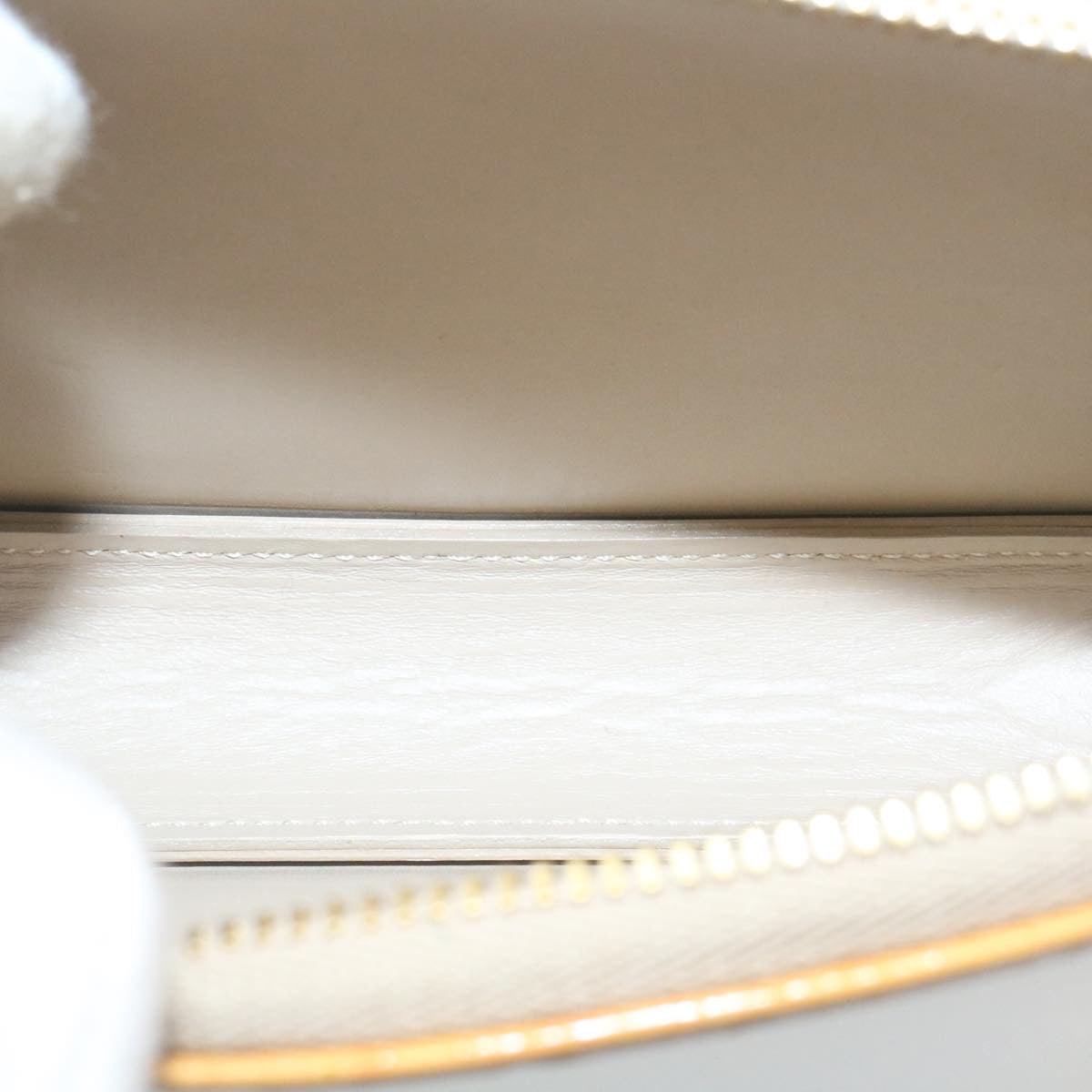 LOUIS VUITTON Monogram Vernis Lexington Pouch Beige Ｍ91010 LV th2401