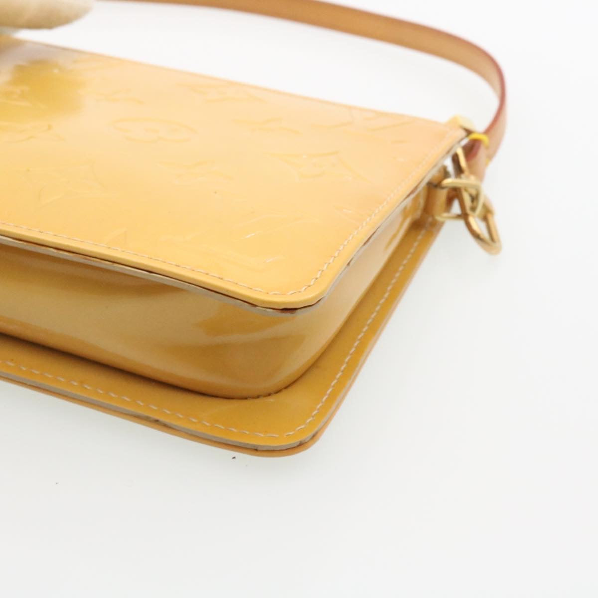 LOUIS VUITTON Monogram Vernis Lexington Pouch Beige Ｍ91010 LV th2401