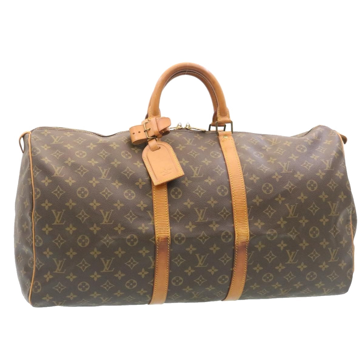 LOUIS VUITTON Monogram Keepall 55 Boston Bag M41424 LV th2412