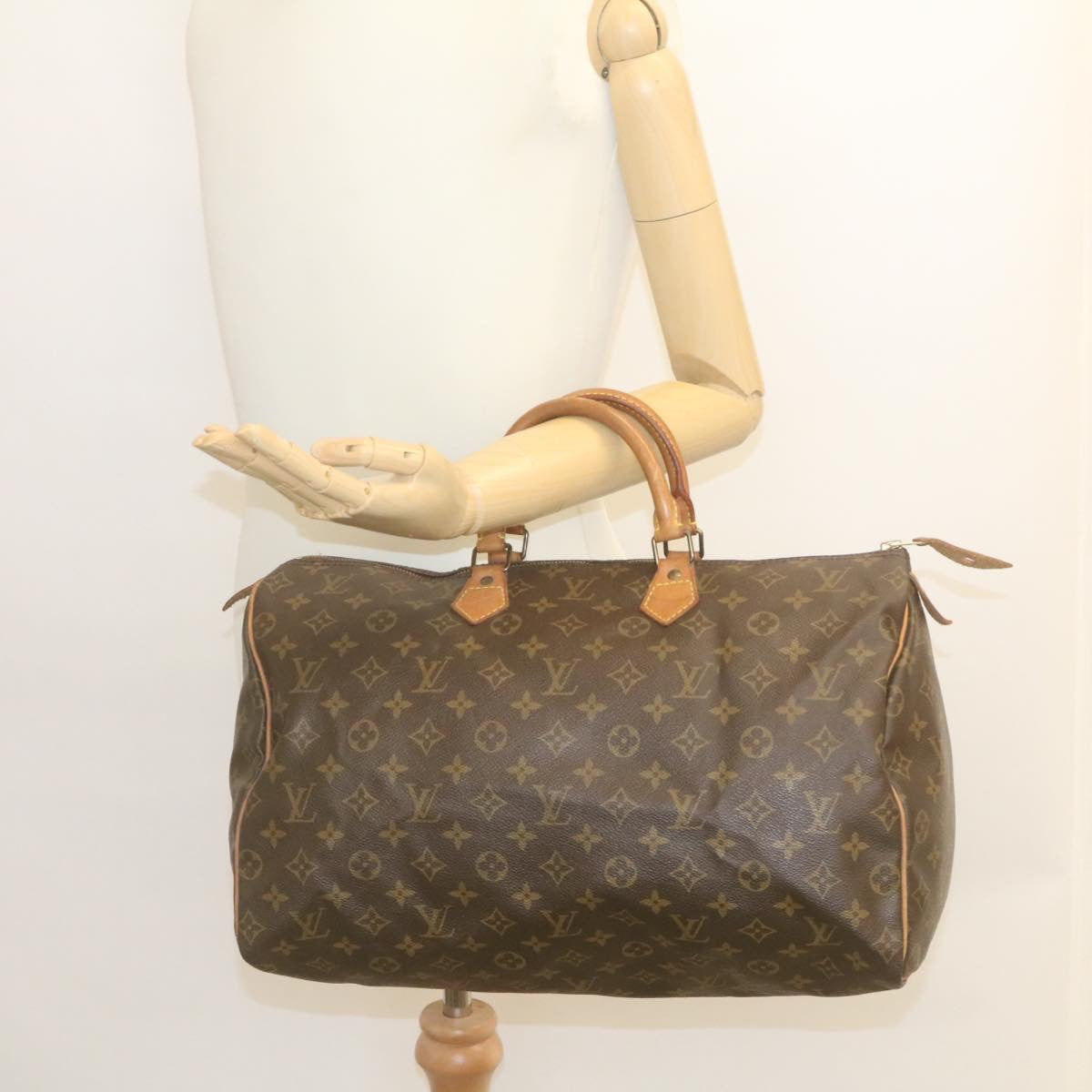LOUIS VUITTON Monogram Speedy 40 Hand Bag M41522 LV th2421