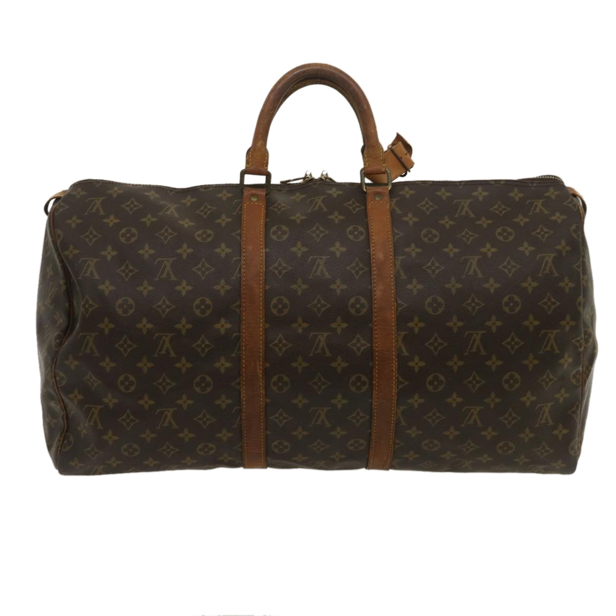 LOUIS VUITTON Monogram Keepall 55 Boston Bag M41424 LV th2435