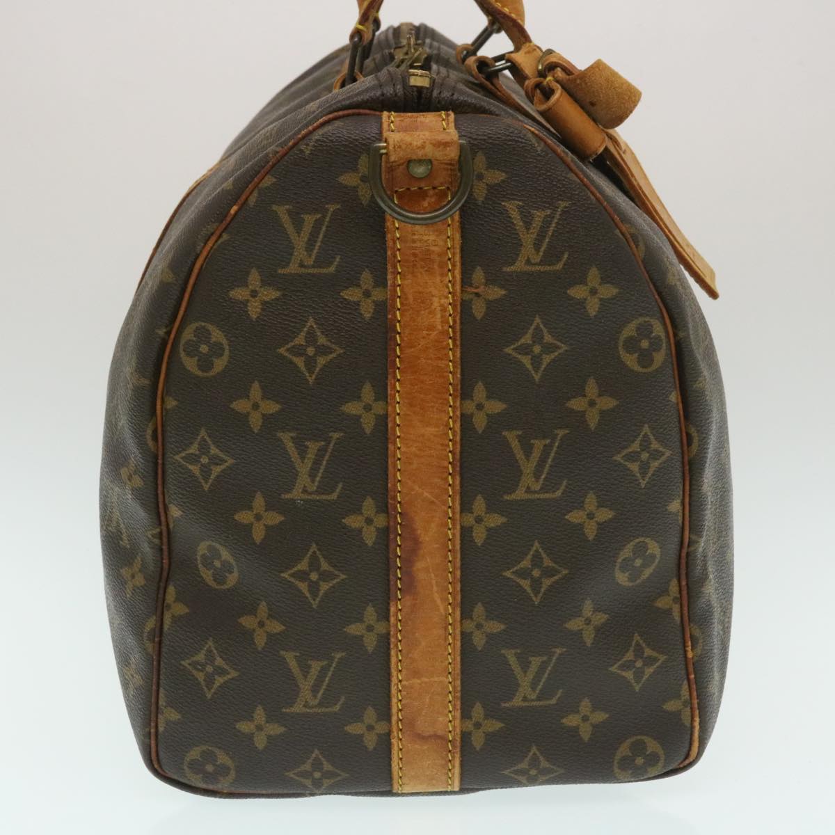 LOUIS VUITTON Monogram Keepall Bandouliere 45 Boston Bag M41418 LV th2519