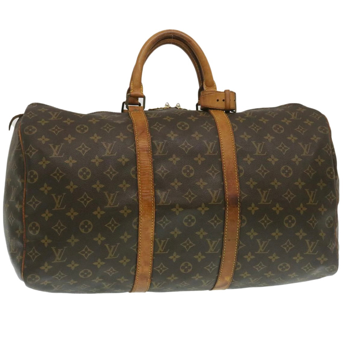 LOUIS VUITTON Monogram Keepall 50 Boston Bag M41426 LV th2521