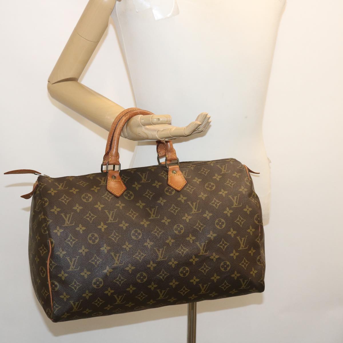 LOUIS VUITTON Monogram Speedy 40 Hand Bag M41522 LV th2539