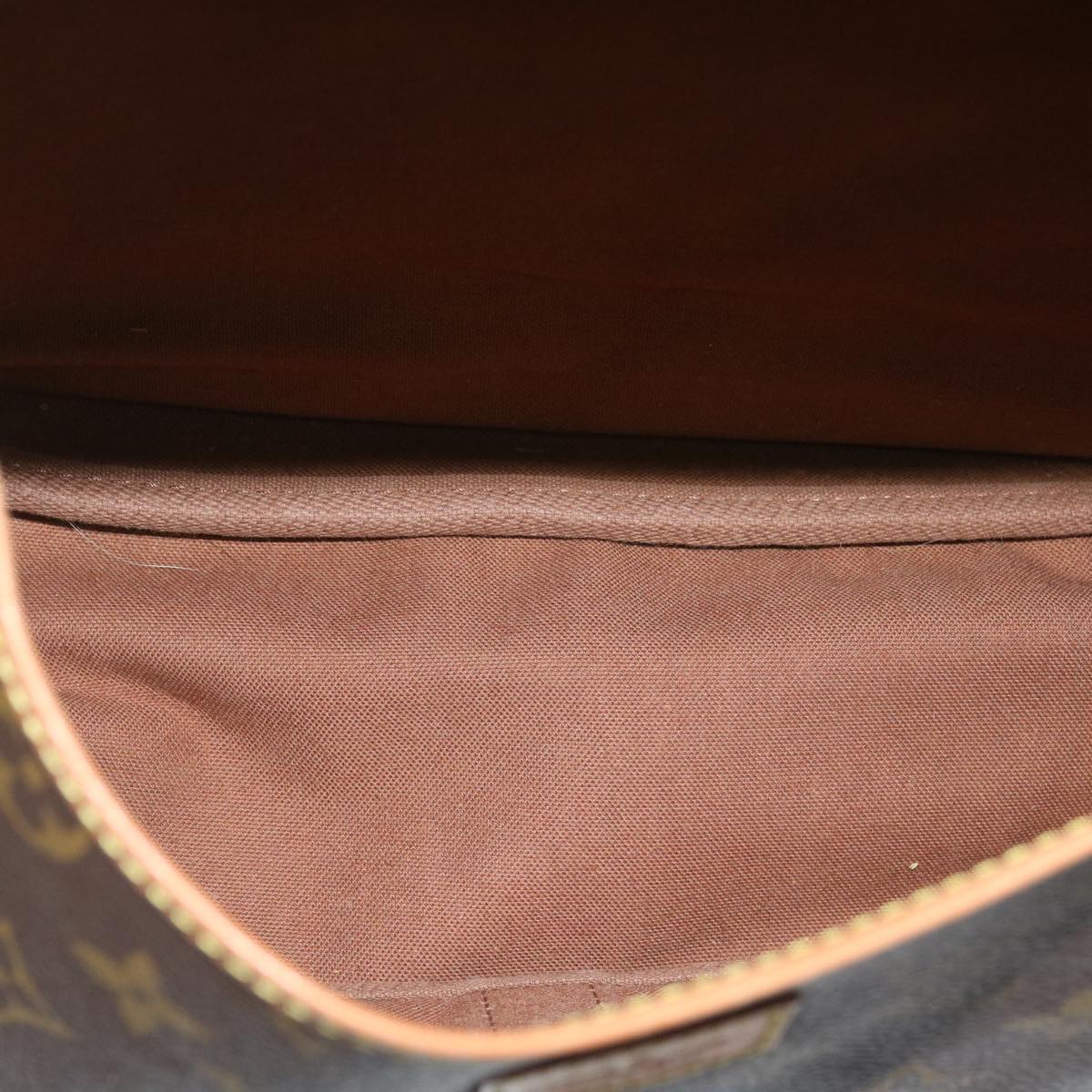 LOUIS VUITTON Monogram Saumur 35 Shoulder Bag M42254 LV th2557