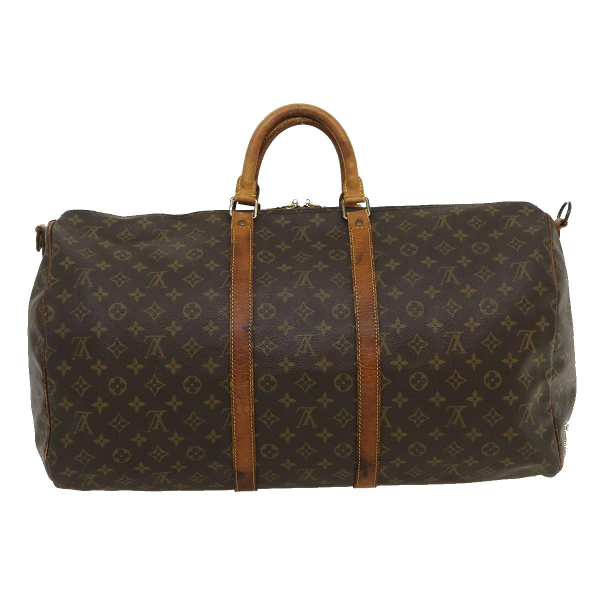 LOUIS VUITTON Monogram Keepall Bandouliere 55 Boston Bag M41414 LV th2609