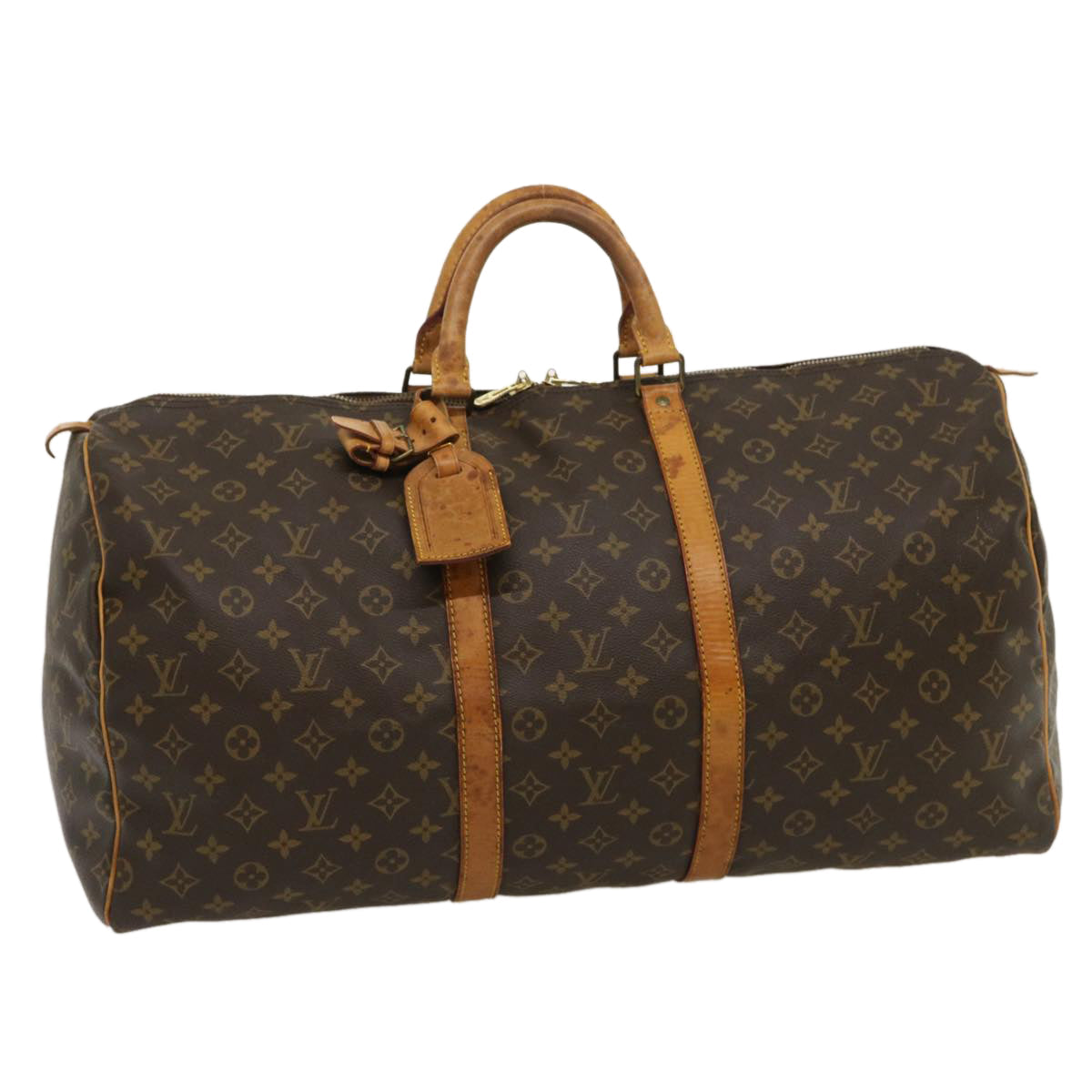 LOUIS VUITTON Monogram Keepall 55 Boston Bag M41424 LV th2650