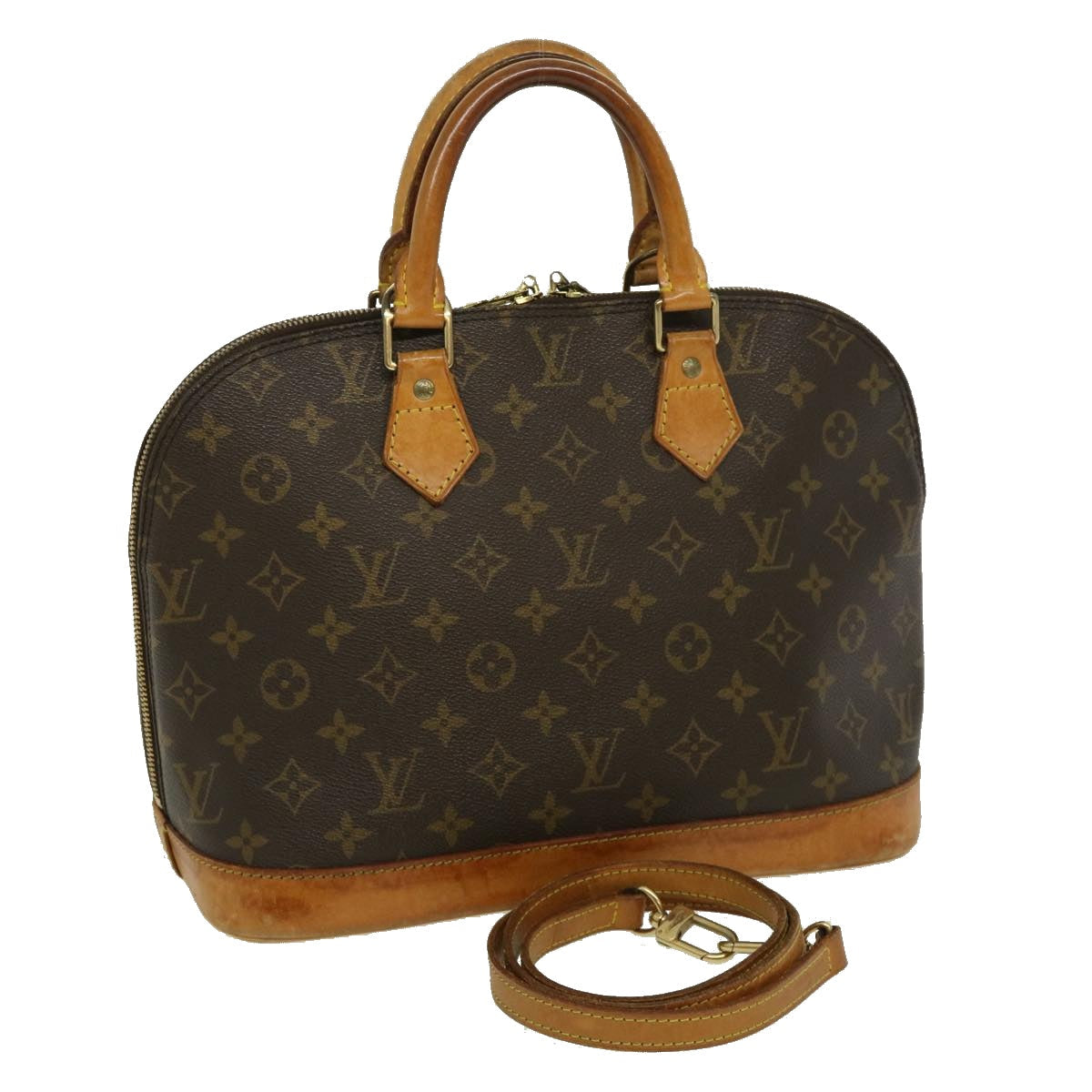 LOUIS VUITTON Monogram Alma Hand Bag M51130 LV th2669