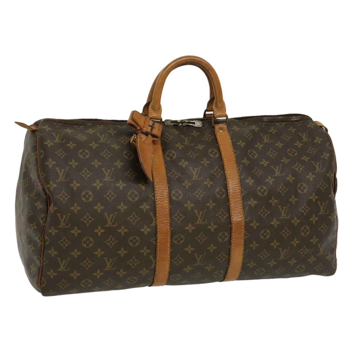 LOUIS VUITTON Monogram Keepall 55 Boston Bag M41424 LV th2684