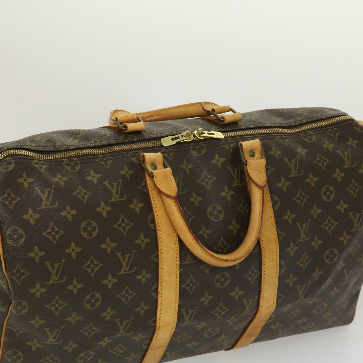 LOUIS VUITTON Monogram Keepall 50 Boston Bag M41426 LV th2714