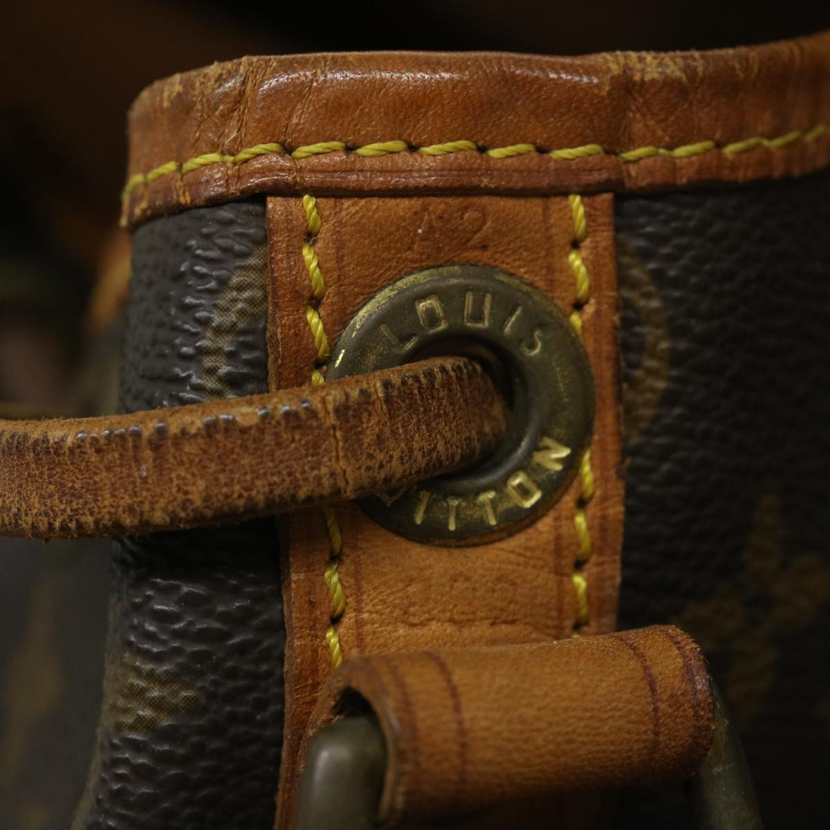 LOUIS VUITTON Monogram Noe Shoulder Bag M42224 LV th2719