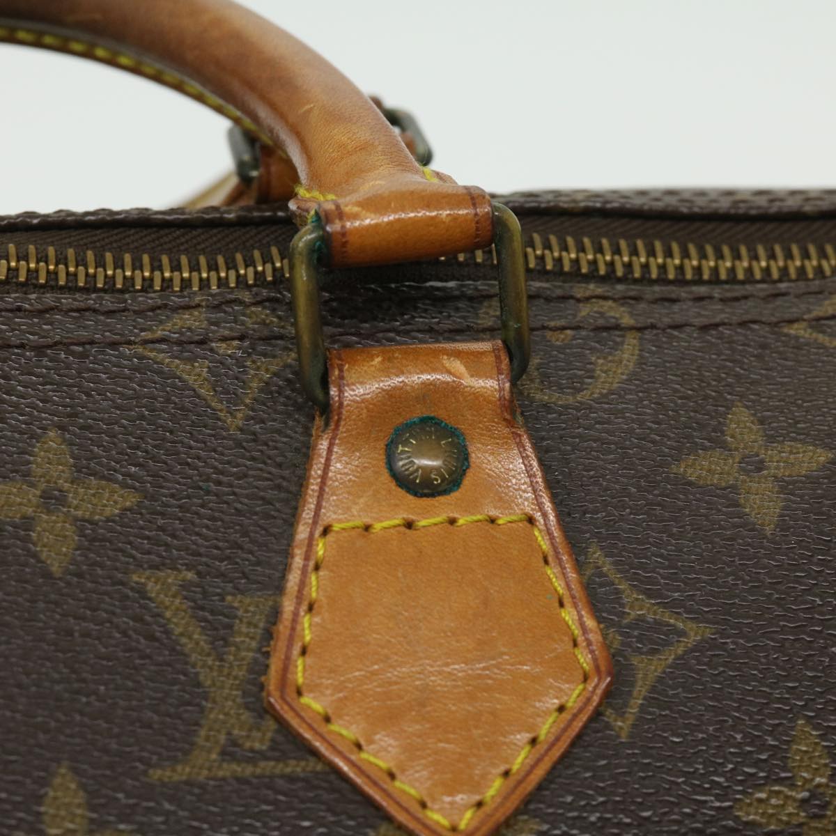 LOUIS VUITTON Monogram Speedy 35 Hand Bag M41524 LV th2781