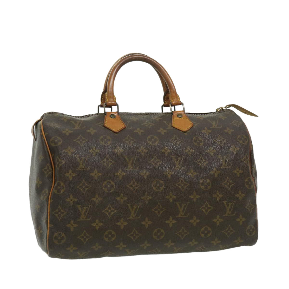 LOUIS VUITTON Monogram Speedy 35 Hand Bag M41524 LV th2781