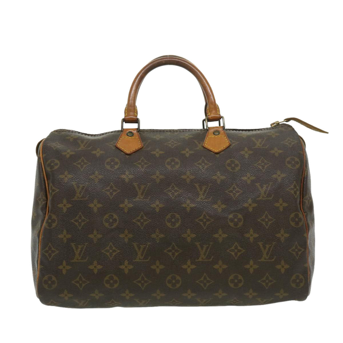 LOUIS VUITTON Monogram Speedy 35 Hand Bag M41524 LV th2781