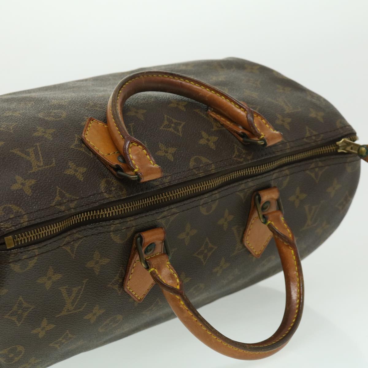 LOUIS VUITTON Monogram Speedy 35 Hand Bag M41524 LV th2781