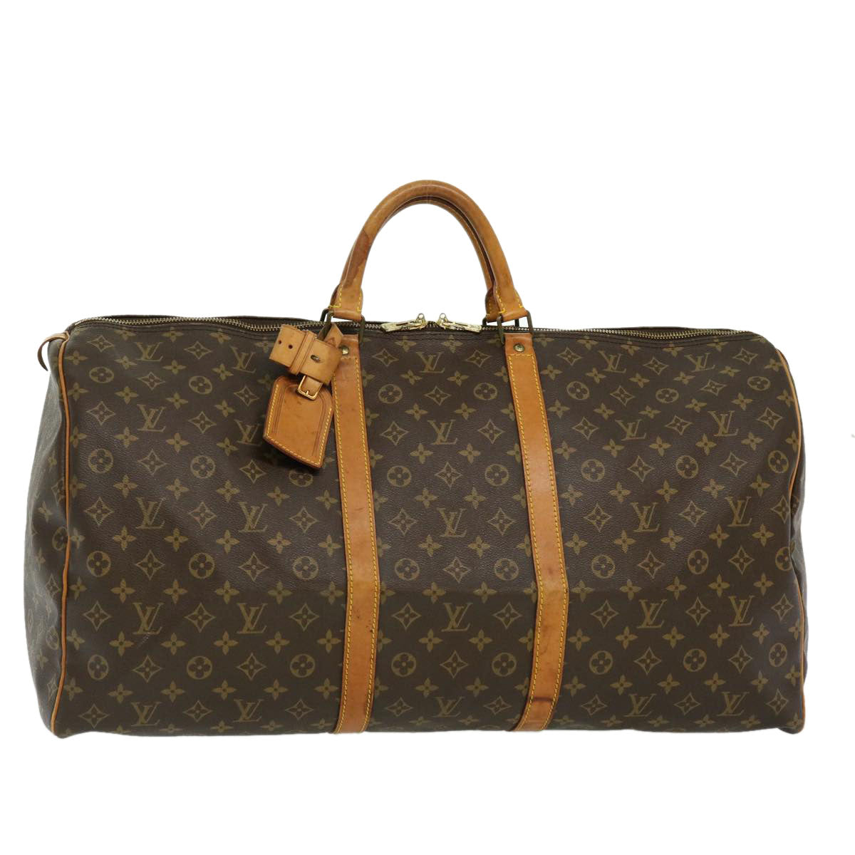 LOUIS VUITTON Monogram Keepall 60 Boston Bag M41422 LV th2795