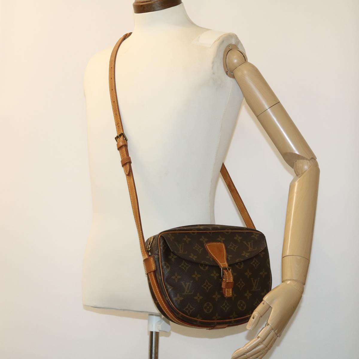 LOUIS VUITTON Monogram Jeune Fille GM Shoulder Bag M51225 LV th2800