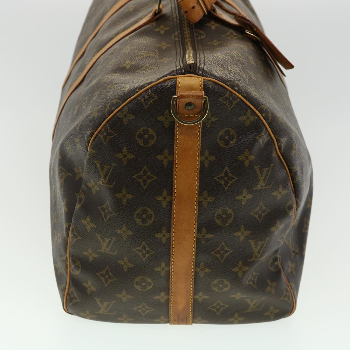 LOUIS VUITTON Monogram Keepall Bandouliere 55 Boston Bag M41414 LV th2911