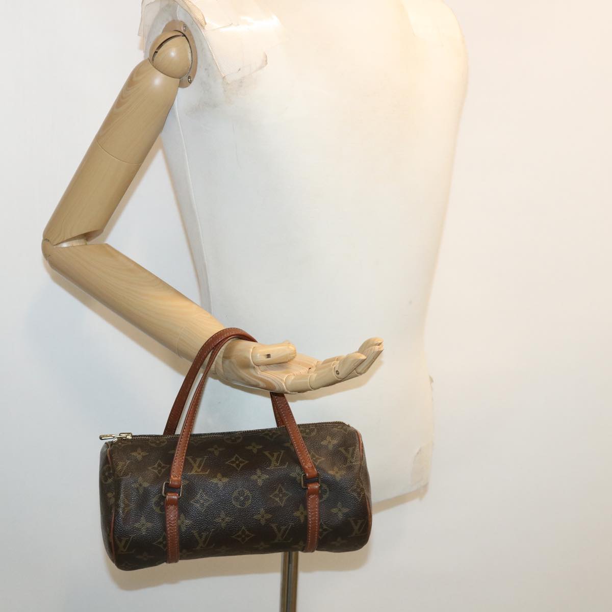 LOUIS VUITTON Monogram Papillon 26 old model Hand Bag M51366 LV th2963