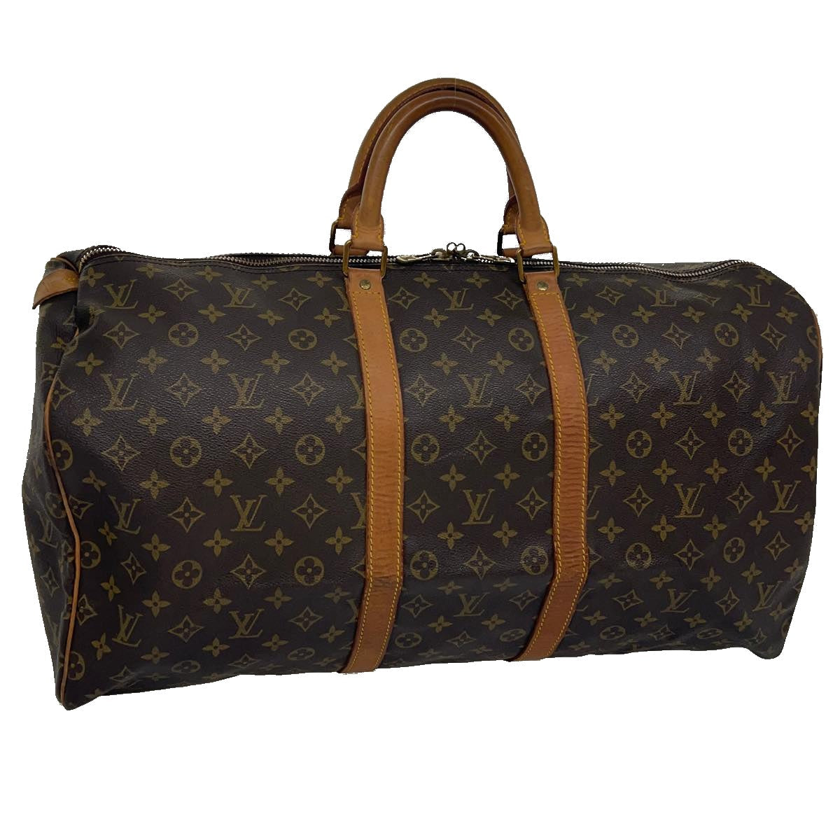 LOUIS VUITTON Monogram Keepall 55 Boston Bag M41424 LV th2969