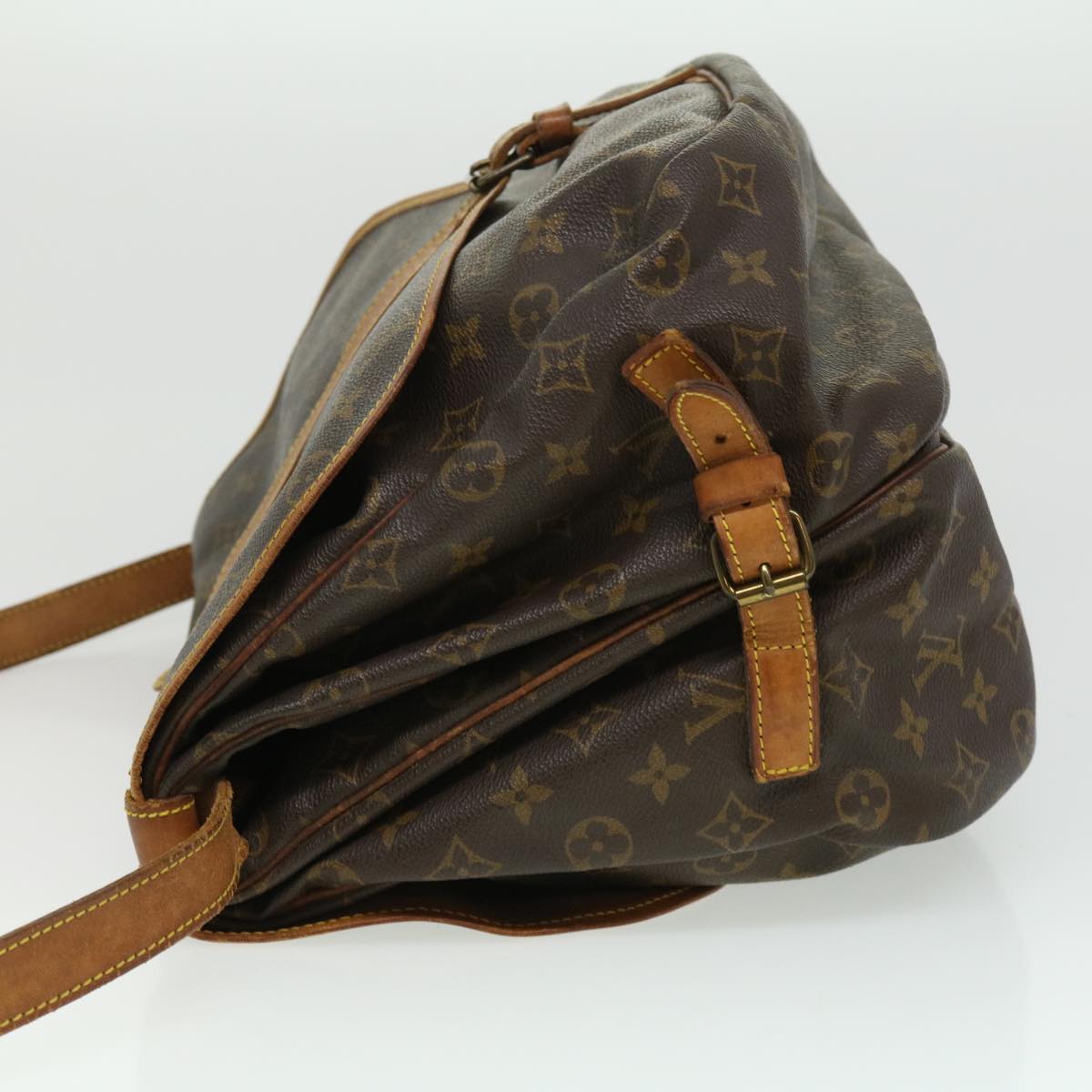 LOUIS VUITTON Monogram Saumur 35 Shoulder Bag M42254 LV th2994