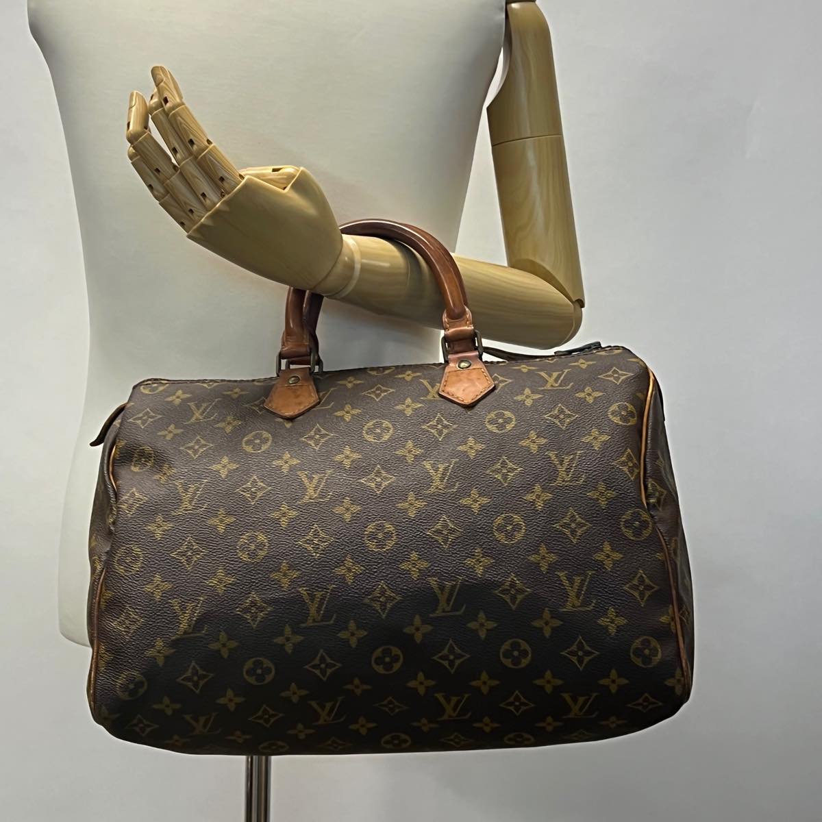 LOUIS VUITTON Monogram Speedy 35 Hand Bag M41524 LV th2995