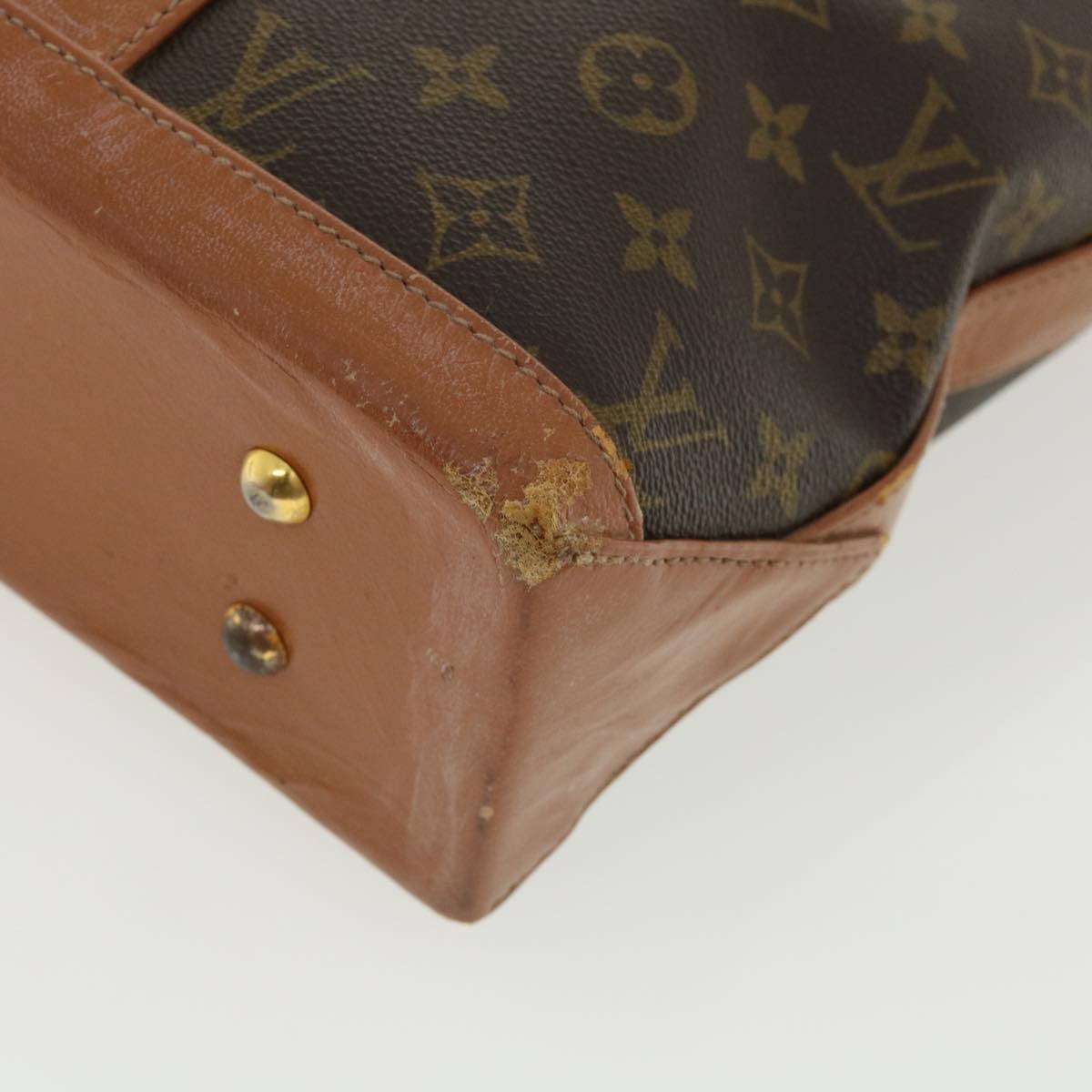 LOUIS VUITTON Monogram Sac Weekend PM Tote Bag M42425 LV th3014