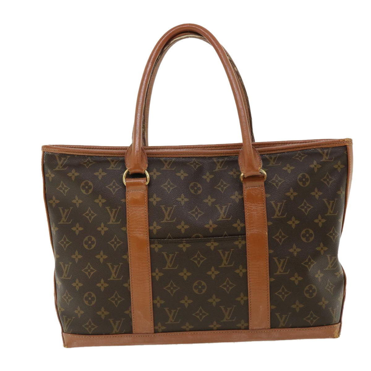 LOUIS VUITTON Monogram Sac Weekend PM Tote Bag M42425 LV th3014