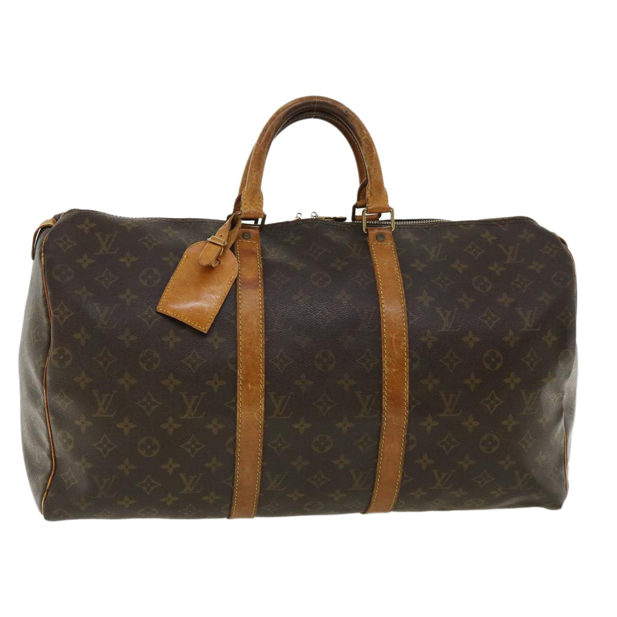 LOUIS VUITTON Monogram Keepall 50 Boston Bag M41426 LV th3026