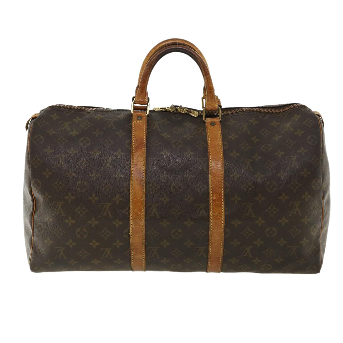 LOUIS VUITTON Monogram Keepall 50 Boston Bag M41426 LV th3026
