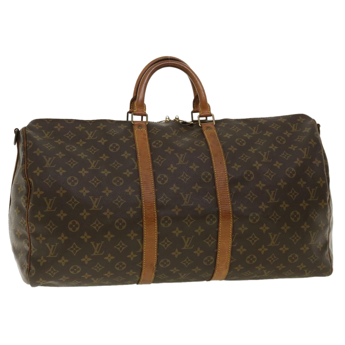 LOUIS VUITTON Monogram Keepall Bandouliere 55 Boston Bag M41414 LV th3075