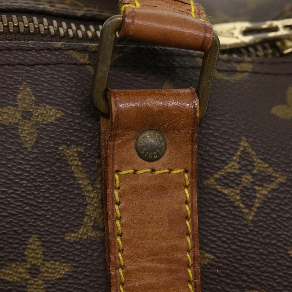 LOUIS VUITTON Monogram Keepall Bandouliere 55 Boston Bag M41414 LV th3075