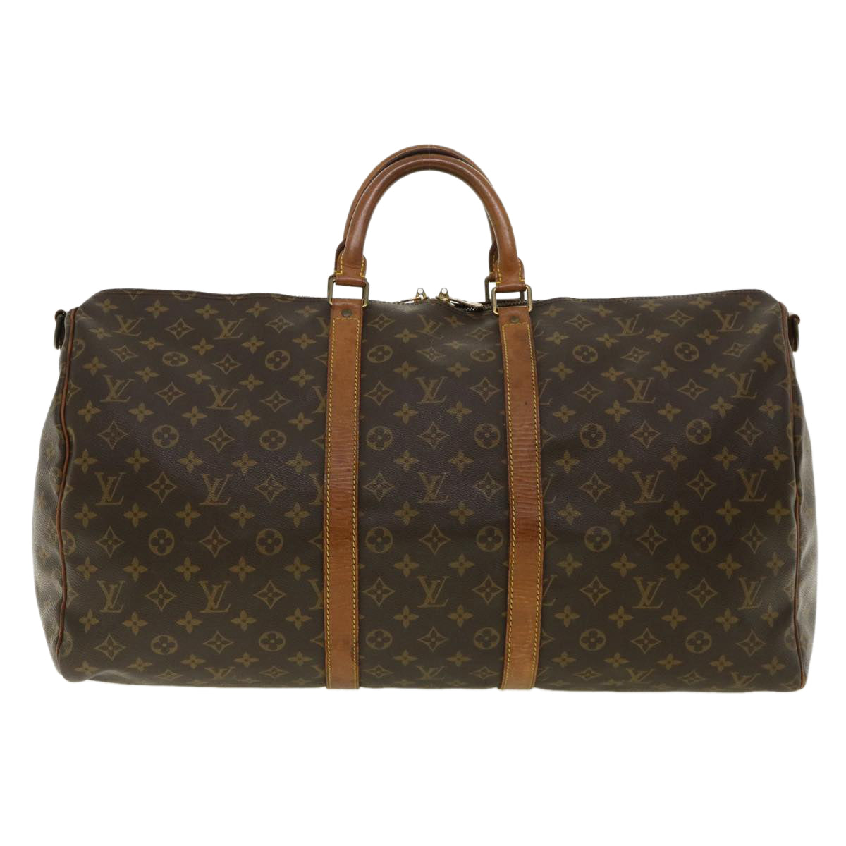 LOUIS VUITTON Monogram Keepall Bandouliere 55 Boston Bag M41414 LV th3075
