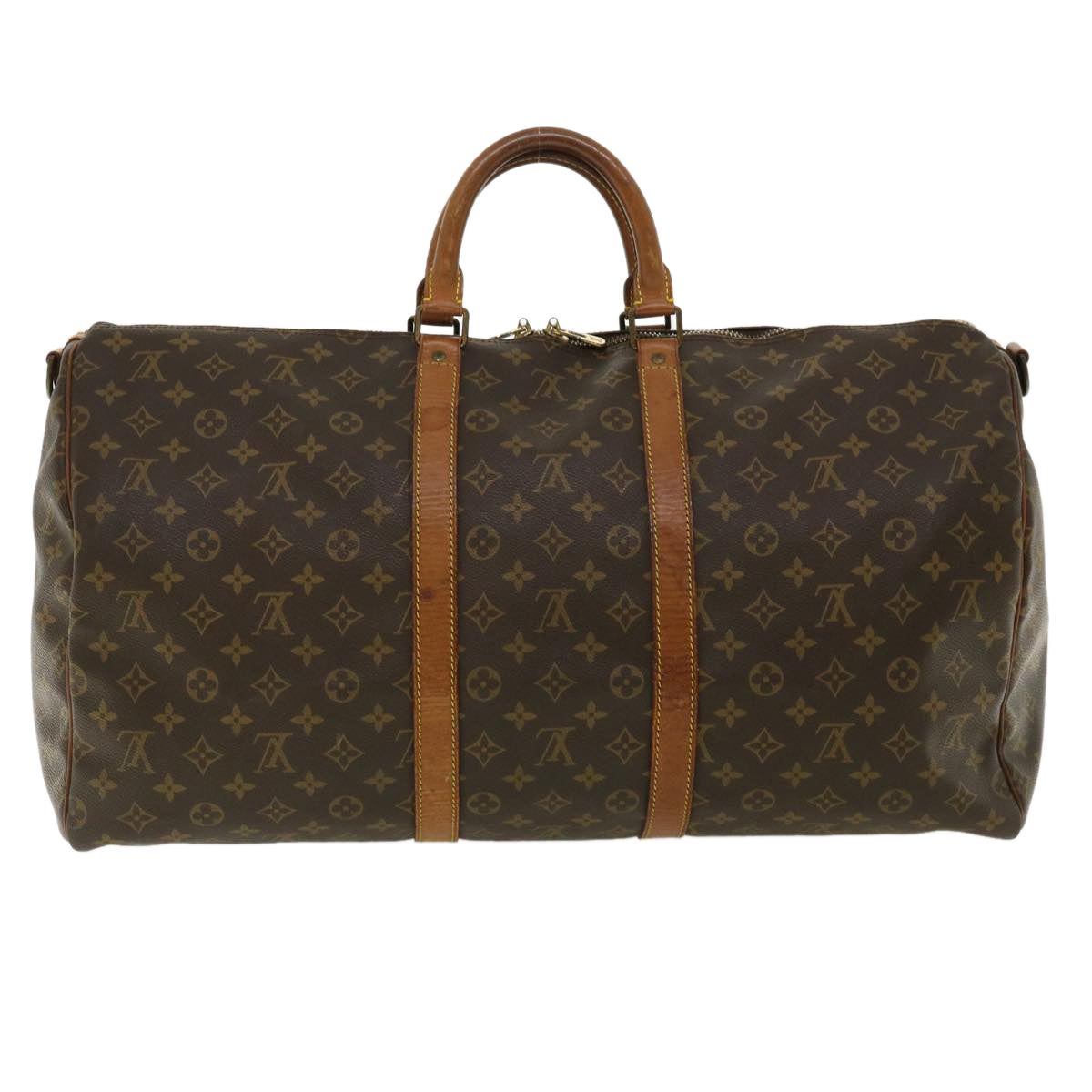 LOUIS VUITTON Monogram Keepall Bandouliere 55 Boston Bag M41414 LV th3075