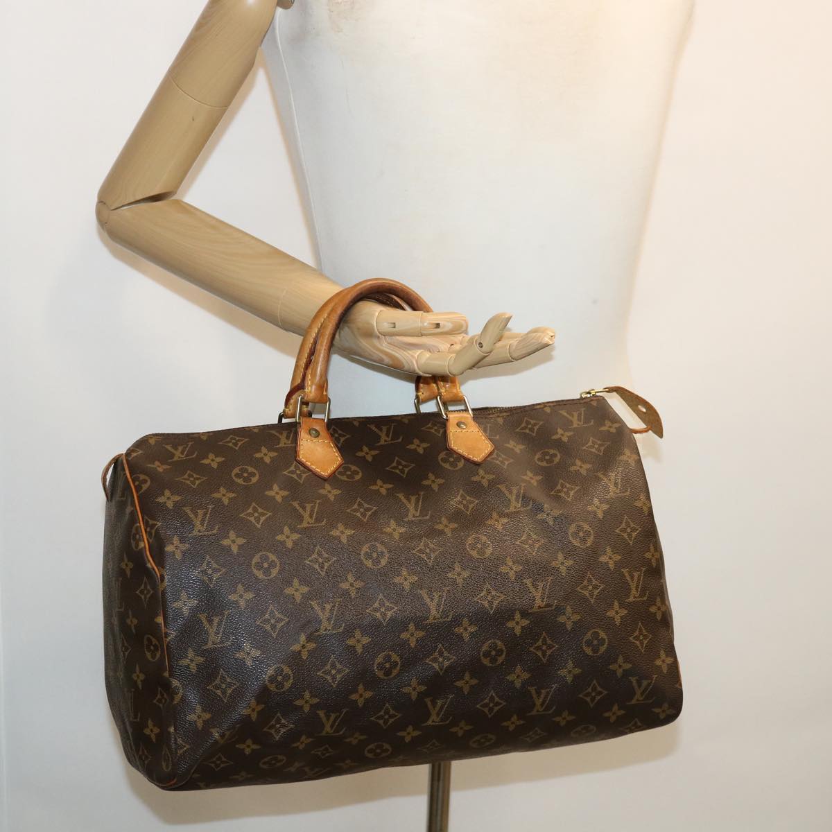LOUIS VUITTON Monogram Speedy 40 Hand Bag M41522 LV th3114