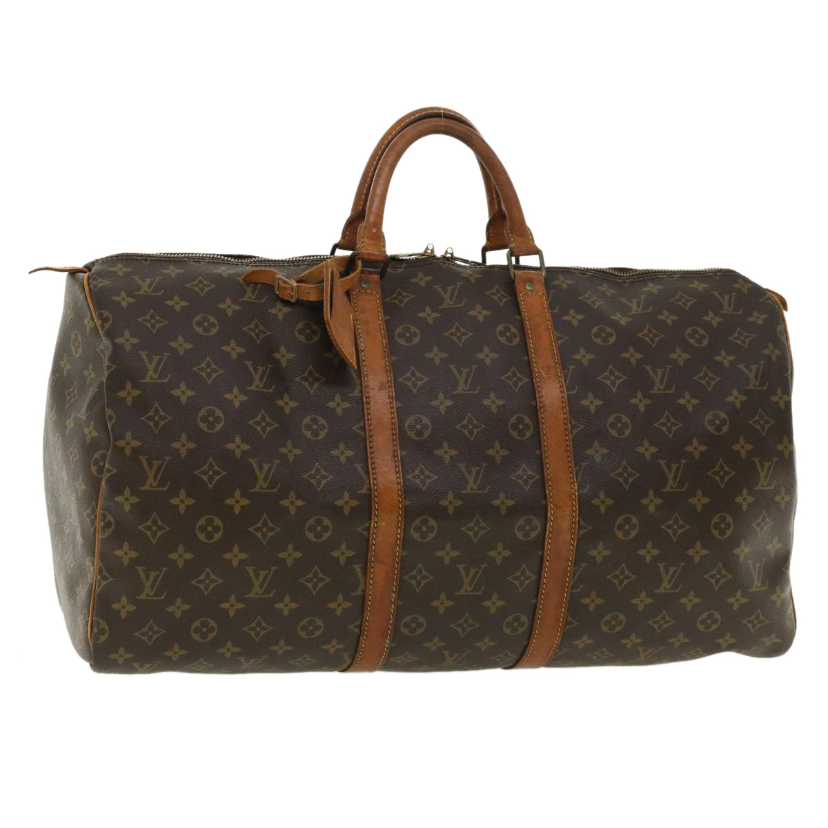 LOUIS VUITTON Monogram Keepall 55 Boston Bag M41424 LV th3134