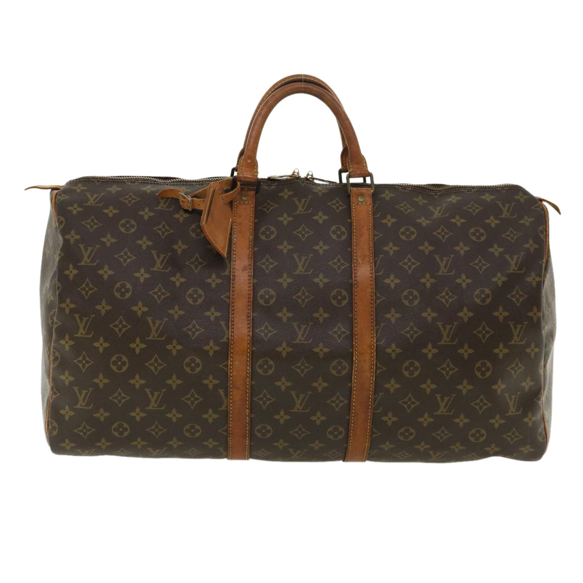 LOUIS VUITTON Monogram Keepall 55 Boston Bag M41424 LV th3134