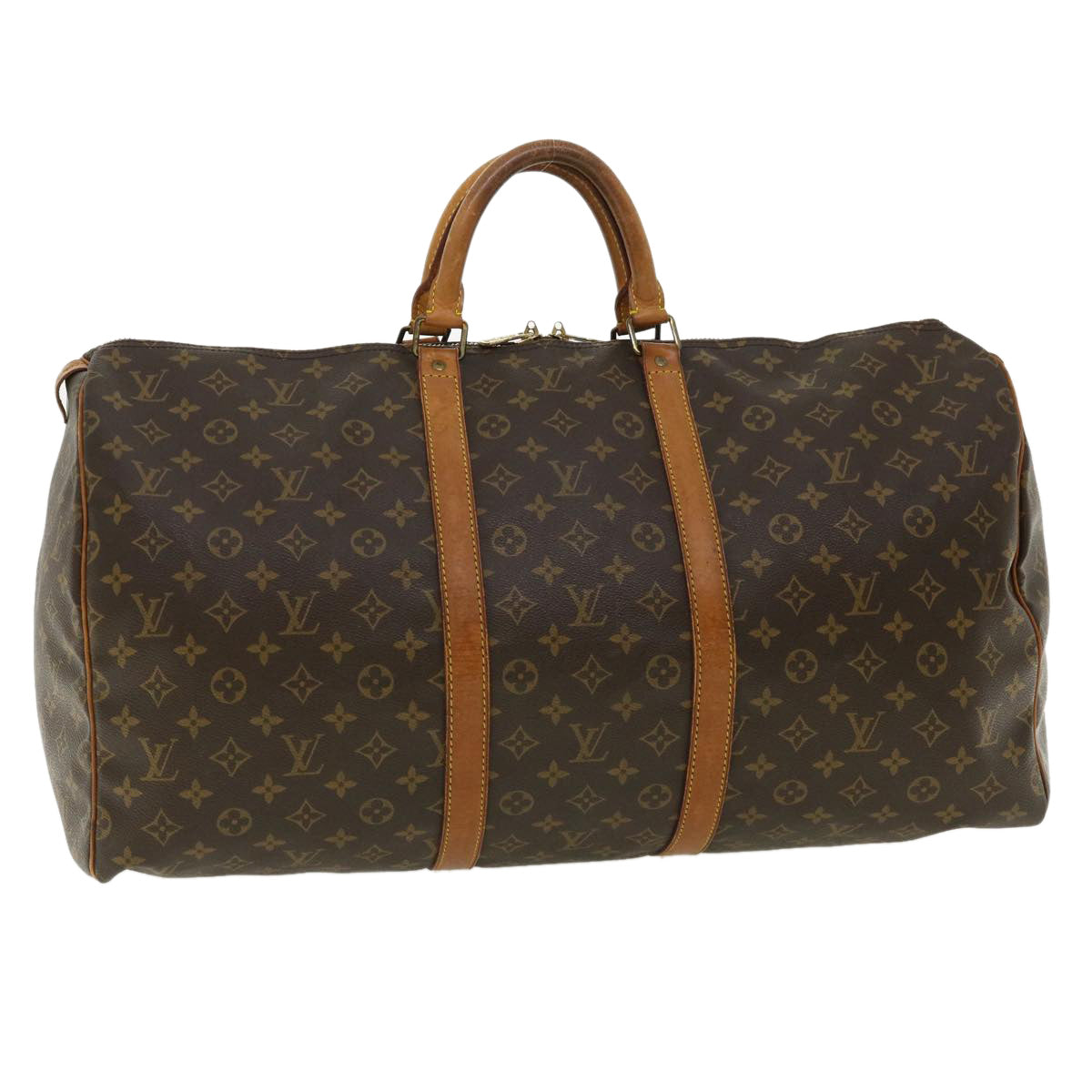 LOUIS VUITTON Monogram Keepall 55 Boston Bag M41424 LV th3135