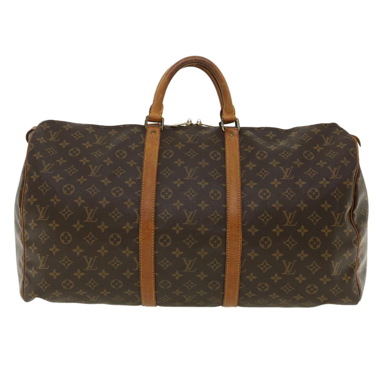 LOUIS VUITTON Monogram Keepall 55 Boston Bag M41424 LV th3135